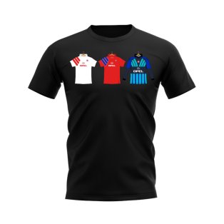 Bayern Munich 1991-1992 Retro Shirt T-shirt (Black)