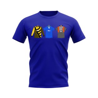 Chelsea 1995-1996 Retro Shirt T-shirts (Blue)