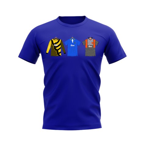 Chelsea 1995-1996 Retro Shirt T-shirts (Blue)