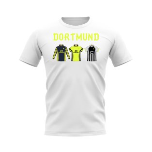 Dortmund 1996-1997 Retro Shirt T-shirt - Text (White)