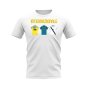 Inter Milan 1993-1994 Retro Shirt T-Shirt -Text (White)