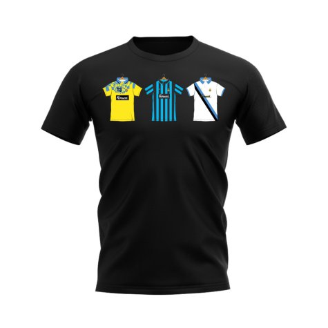 Inter Milan 1993-1994 Retro Shirt T-shirt (Black)