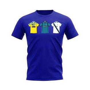 Inter Milan 1993-1994 Retro Shirt T-shirt (Royal)