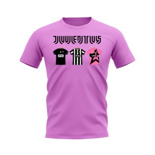 Juventus 2012-2013 Retro Shirt T-shirt - Text (Pink)