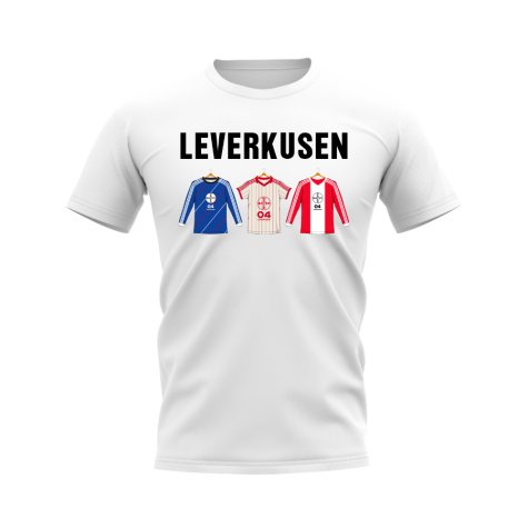 Leverkusen 1984-1985 Retro Shirt Text T-shirt (White)