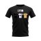 Lyon 2007-2008 Retro Shirt Text T-shirt (Black)
