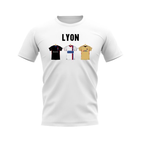 Lyon 2007-2008 Retro Shirt Text T-shirt (White)