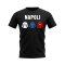 Napoli 1989-1990 Retro Shirt Text T-shirt (Black)