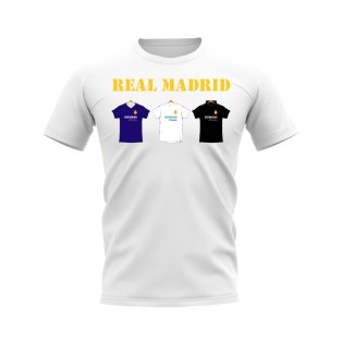 Real Madrid 2002-2003 Retro Shirt T-shirt - Text (White)