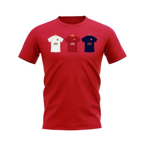 Roma 2000-2001 Retro Shirt T-shirt (Red)