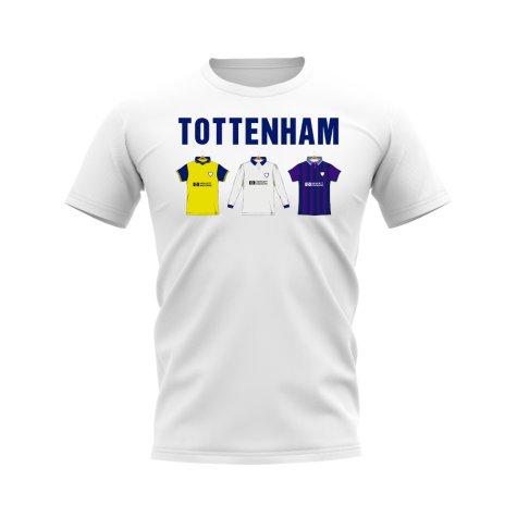 Tottenham 1995-1996 Retro Shirt Text T-shirt (White)
