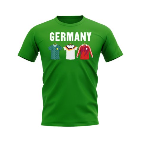 Germany 1988 Retro Shirt Text T-shirt (Green)