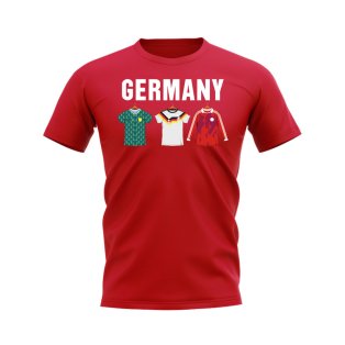 Germany 1988 Retro Shirt Text T-shirt (Red)