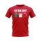 Germany 1988 Retro Shirt Text T-shirt (Red)