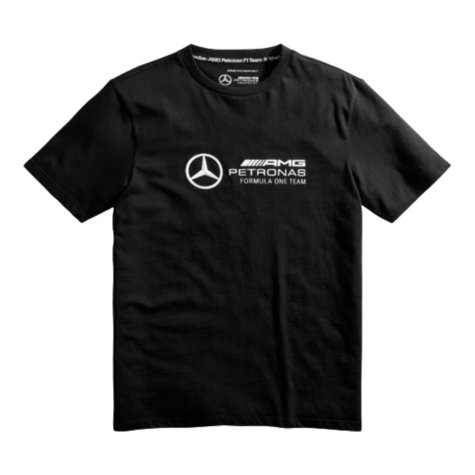2024 Mercedes-AMG Mens Large Logo Tee - Black