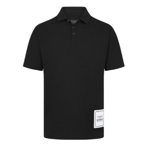 2024 Aston Martin Mens Logo Polo (Black)