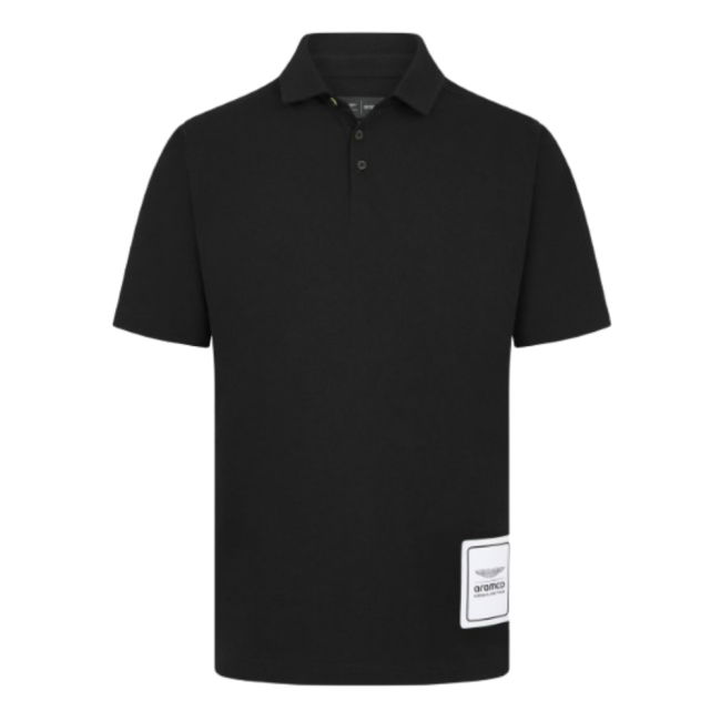 2024 Aston Martin Mens Logo Polo (Black)