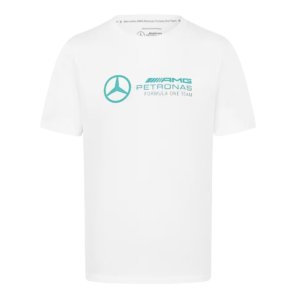 2024 Mercedes Mens Large Logo Tee (White)