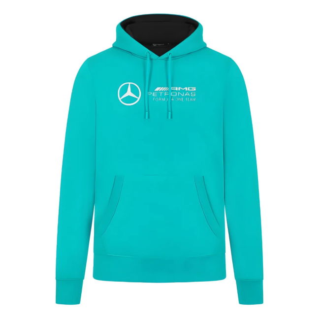 2024 Mercedes Mens Logo Hoody (Ultra Teal)