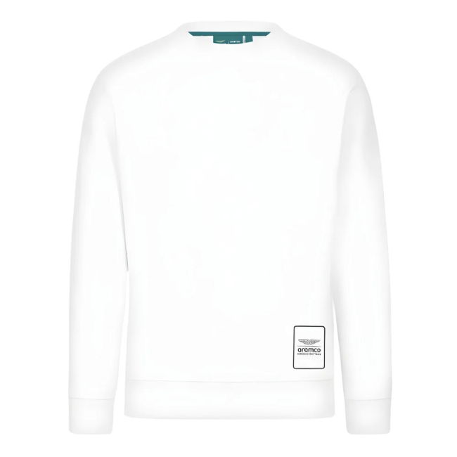 2024 Aston Martin Logo Crew Sweatshirt (White)