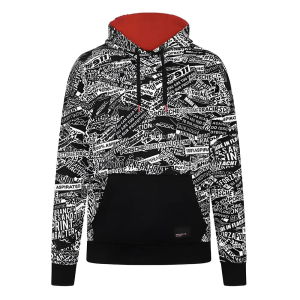 2024 Porsche Motorsport Quoted AOP Oversized Sweatshirt (Black)