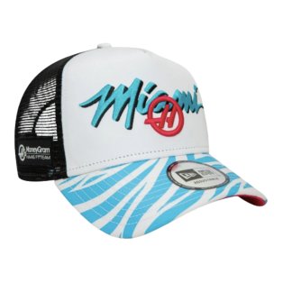 2024 Haas Miami Race Special White 9FORTY A-Frame Trucker Cap