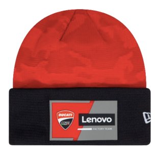 Ducati Team Camo Cuff Beanie (Scarlet)