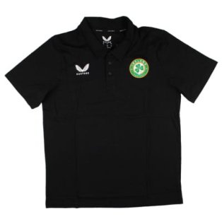 2023-2024 Ireland Cotton Poly Leisure Polo Shirt (Black)