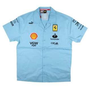 2024 Ferrari Team Miami Buttoned Shirt (Blue)