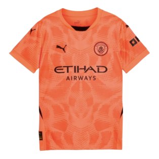 2024-2025 Man City Goalkeeper Shirt (Neon Sun) - Kids