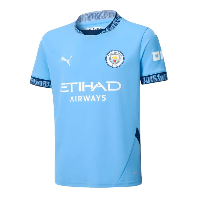 2024-2025 Man City Home Shirt (Kids)