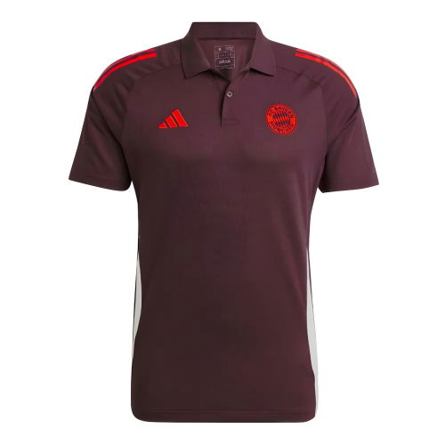 2024-2025 Bayern Munich Polo Shirt (Shadow Maroon)