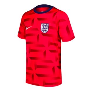 2024-2025 England Dri-FIT Pre-Match Shirt (Red)