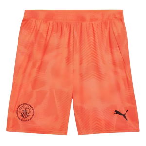 2024-2025 Man City Home Goalkeeper Shorts (Neon Sun)