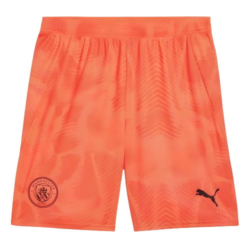 2024-2025 Man City Home Goalkeeper Shorts (Neon Sun)