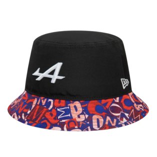 2024 Alpine Racing Monaco Tapered Bucket Hat (Black) - Large