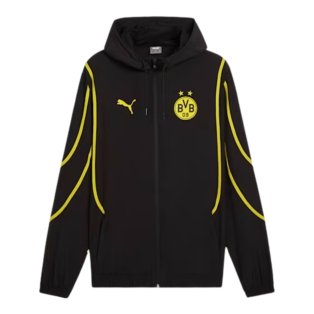 2024-2025 Borussia Dortmund Prematch Woven Jacket (Black)