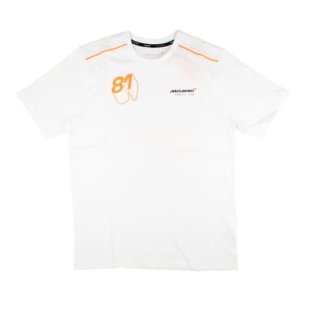 2024 McLaren Core Driver T-Shirt Oscar Piastri - Bright White