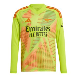 2024-2025 Arsenal Home Goalkeeper Shirt (Yellow) - Kids