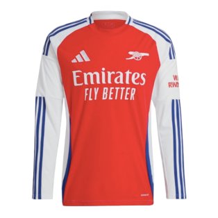2024-2025 Arsenal Long Sleeve Home Shirt