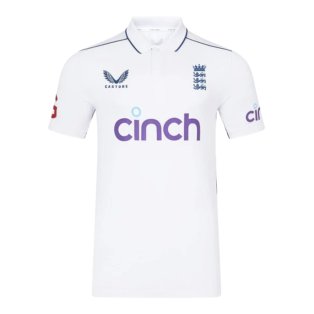 2024 England Cricket Test PRO SS Shirt (White)