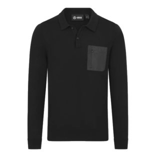 2024 Mercedes Mens Elevated Knit Polo (Black)