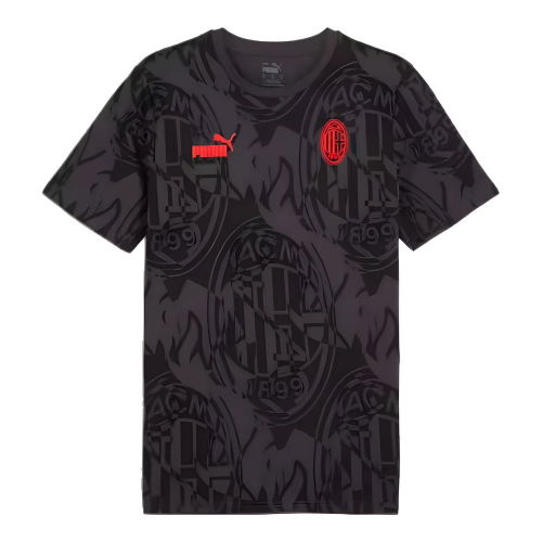 2024-2025 AC Milan ftblCulture Tee AOP (Black)