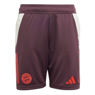 2024-2025 Bayern Munich Training Shorts (Shadow Maroon) - Kids