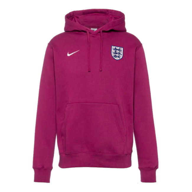 2024-2025 England Football Pullover Hoodie (Rosewood)