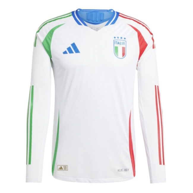 2024-2025 Italy Authentic Long Sleeve Away Shirt