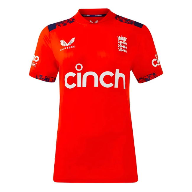 2024 England Cricket T20 Replica S/S T-Shirt (Womens)