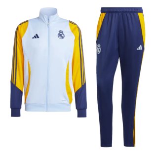 2024-2025 Real Madrid Tracksuit (Glow Blue)