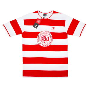 2024-2025 Denmark Fan Striped Tee (Red)