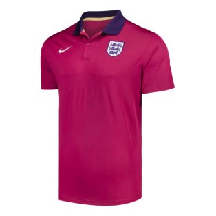 2024-2025 England Victory Polo Shirt (Rosewood)
